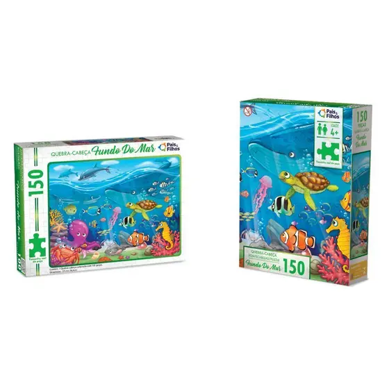 Quebra cabeça fundo do mar - Pais e Filhos