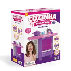 COZINHA FAZ DE CONTA MINI DELÍCIAS ÚNICA- PAIS E FILHOS 35cm