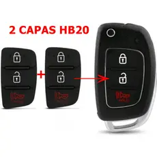 DUAS 2 CAPAS CHAVE HYUNDAI HB20/HB20S CONTROLE TELECOMANDO