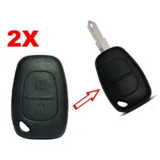 02 Capas Frontal Chave Renault Cabeção Clio
