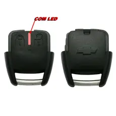 Capa e contra capa de chave telecomando GM 2 botões modelo novo, com suporte de bateria, logotipo injetado na contra cap