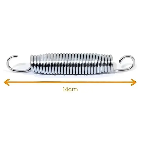 Kit 10 Molas 14cm Em  Aço Galvanizado Para Cama Elástica