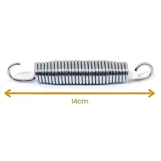 Kit 10 Molas 14cm Em  Aço Galvanizado Para Cama Elástica