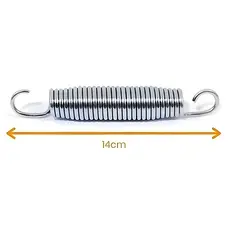 Kit com 30 Molas 14cm para Cama Elástica 1,40m, 1,83m, 2,30m Pula Pula Nacional