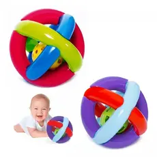 Brinquedo Educativo Bola Maluquinha Com Chocalho Para Bebê Infantil