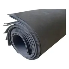 Placa De Eva 40x30 - Kit 10 Folhas e.v.a Preto Liso 1,5mm