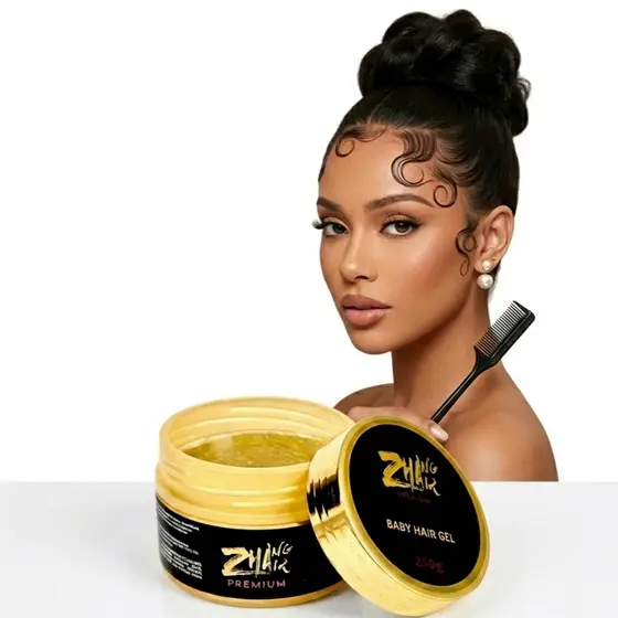 Baby Hair Gel Para Cabelo Zhang Hair Premium 250G Profissional