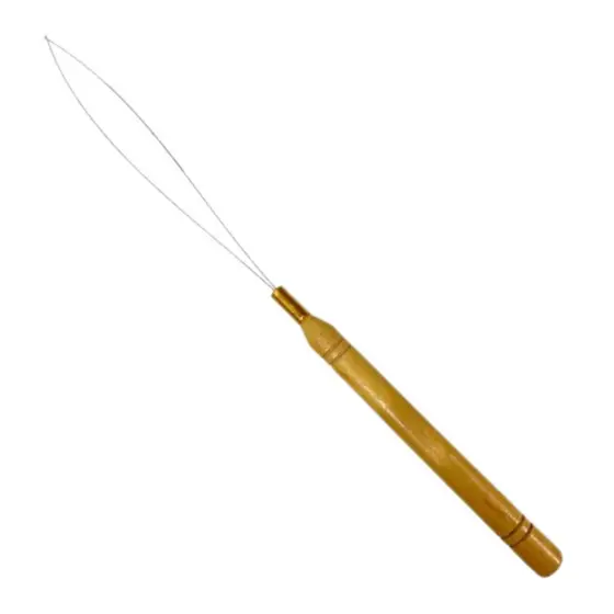 Agulha Peixinho Profissional Para Aplicação Impecável de Microlink e Mega Hair