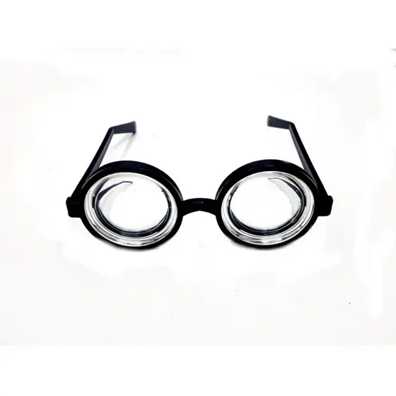 Óculos Nerd Geek Fundo de Garrafa Redondo Fantasia Cosplay Carnaval Festa Minions