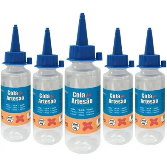 COLA DO ARTESÃO / COLA DE SILICONE 60ML C/5