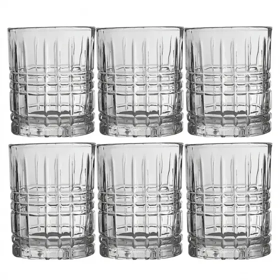 Kit 6 Copos Para Whisky Drink Luxo Old Fashion Vidro 240ml