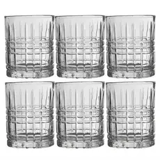 Kit 6 Copos Para Whisky Drink Luxo Old Fashion Vidro 240ml