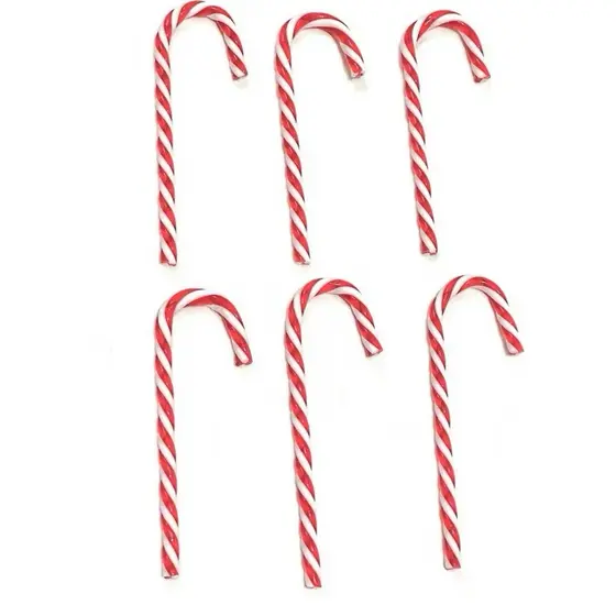Kit 12 Bengalas de Natal Doce Enfeite de Árvore de Natal Decoração Natalina Candy Pirulito Vermelho e Branco