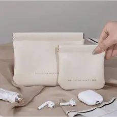 Necessaire Bolsa Bolsinha Porta Objetos Pessoais Feminina Masculina Com Fechado De Ima Impermeável 127/128