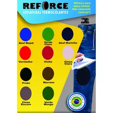 8 Pares Joelheiras Termocolante Reforço Reparo Calça Escola Infantil - Joelheira Reforce (Original)