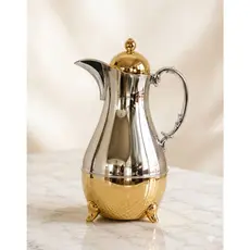Garrafa Térmica Luxo 1 Litro, Dourada, Café, Chá, Elegante