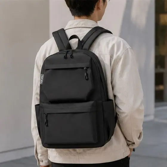 JAMI JAMI Mochila Notebook Escolar Executiva Masculina Feminina Bolsa Resistente Impermeável 1005