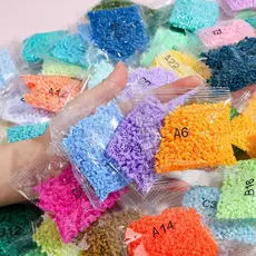 1000 Unidades/Pacote 2.6mm Perler Contas Fusível Hama Para Diy Presente Artesanal Decoração Casa Quebra-Cabeça