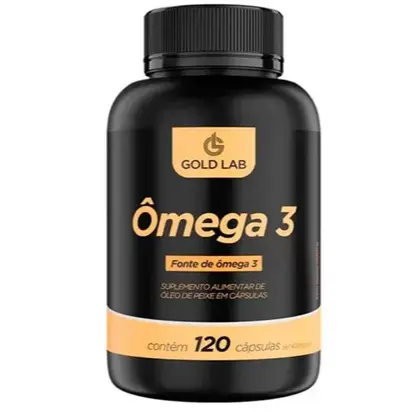 Ômega 3 1000mg com 120 Capsulas (Gold Lab)