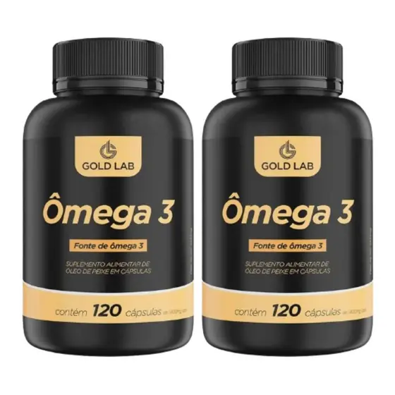 Kit Com 2 Ômega 3 Gold Lab – 120 Cápsulas