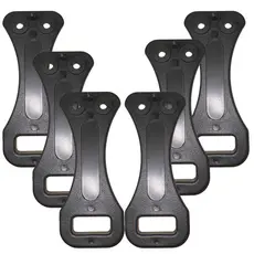 Kit 6 Puxador Porta Traseira Baú Caminhão Trava
