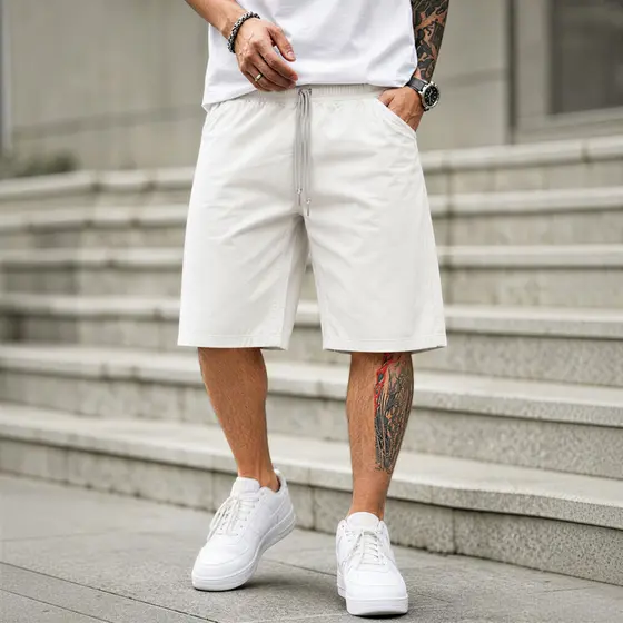 Bermuda Sarja baggy Masculina Shorts Alta Qualidade Confortável Moda Verão Casual Top Tendência Estilo Premium 2026