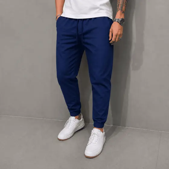 Calça Jogger Masculina Sarja ou Jeans 4 Bolsos com Punho Elástico Streetwear Confortável Casual Premium