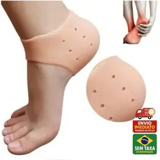 Par De Protetor para Calcanhar contra Dor Cuidado com os Pés Ressecados Rachados Bolha 1 a 4 Pares