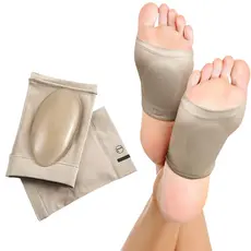 Par Palmilha Para Fascite Plantar Meia Dor Pé Chato Confortável