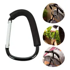 Mosquetão Gancho 16cm Clip Forte Carrinho De Bebe Multiuso de Metal Sacola de Compras
