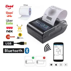 Mini Impressora Portatil Sem Fio Termica 58mm Android E Ios