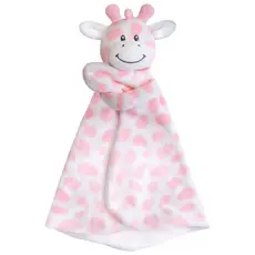 Naninha de Pano Antialérgica Pelúcia Buba Girafa Rosa