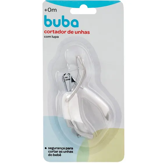 Cortador de Unha Com Lupa Cinza - Buba
