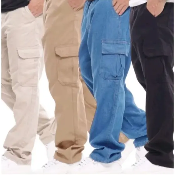 Calça Cargo Masculina Bolso Lateral