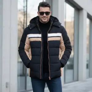 Bobojaco Masculino com Forro Térmico e Touca Removível