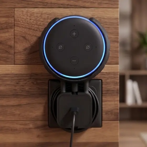 Suporte De Tomada Para Alexa Echo Dot 3 duas cores