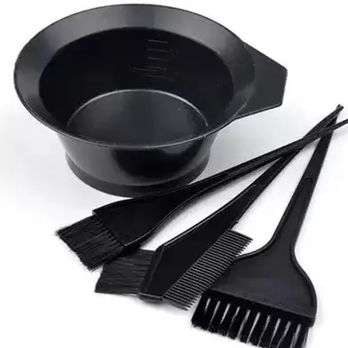 Kit Pintura Tintura De Cabelo 1 Pote E 2 Pinceis