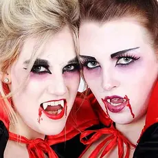Presa de Vampiro Dente Dentadura Halloween Festa Fantasia Cosplay Dracula Vampira