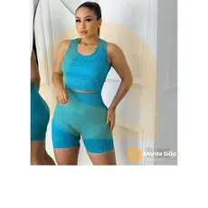 Kit Fitness Zero Transparência Malha Conforto Realça Curvas