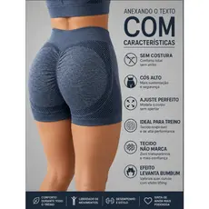 Shorts Feminino Cintura Alta Vermelho - Secagem Rápida, Sem Costura, Design Sorridente