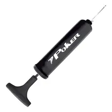 Bomba De Ar Com Agulha Way Poker Encher Inflar Cor Preto