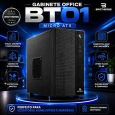 GABINETE EXECUTIVO OFFICE ATX e MICRO ATX/MINI ATX PRETO SEM FONTE