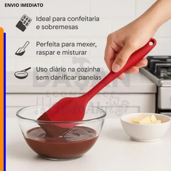Espátulas Pão Duro de Silicone – Para Casa, Cozinha, Buffet e Restaurante