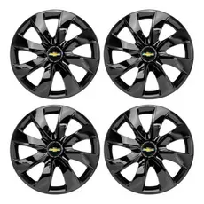 Jogo Calota Aro 14 GM Celta Prisma Montana Corsa Onix Agile Meriva Preta