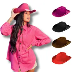 Chapeu Camurça Country Sertanejo Rodeio unissex