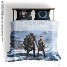 Jogo Lençol e Fronha Cama CASAL Gamer Fanboy - GOD OF WAR RAGNAROK