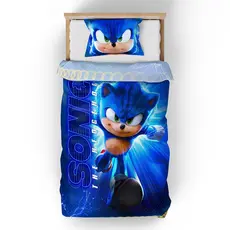 Jogo de Cama SOLTEIRO Gamer Fanboy - SONIC THE HEDGEHOG