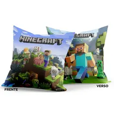 Almofada Gamer MINECRAFT Azul 30cm