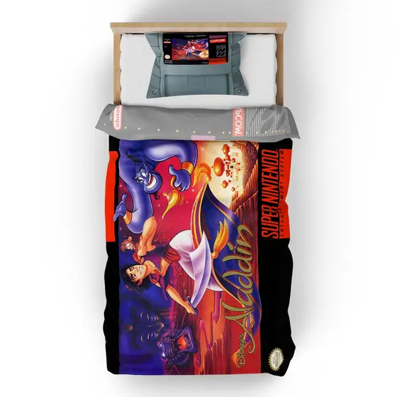 Jogo de Cama SOLTEIRO Gamer SNES - ALADDIN