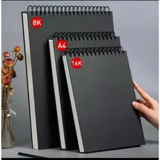 Caderno De Desenho 60 Fls (120 Páginas )espessado Sketchbook capa preto